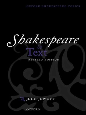 cover image of Shakespeare and Text